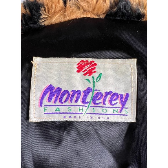 Vintage Monterey Fashions faux fur womens jacket EUC Medium - Picture 3 of 8